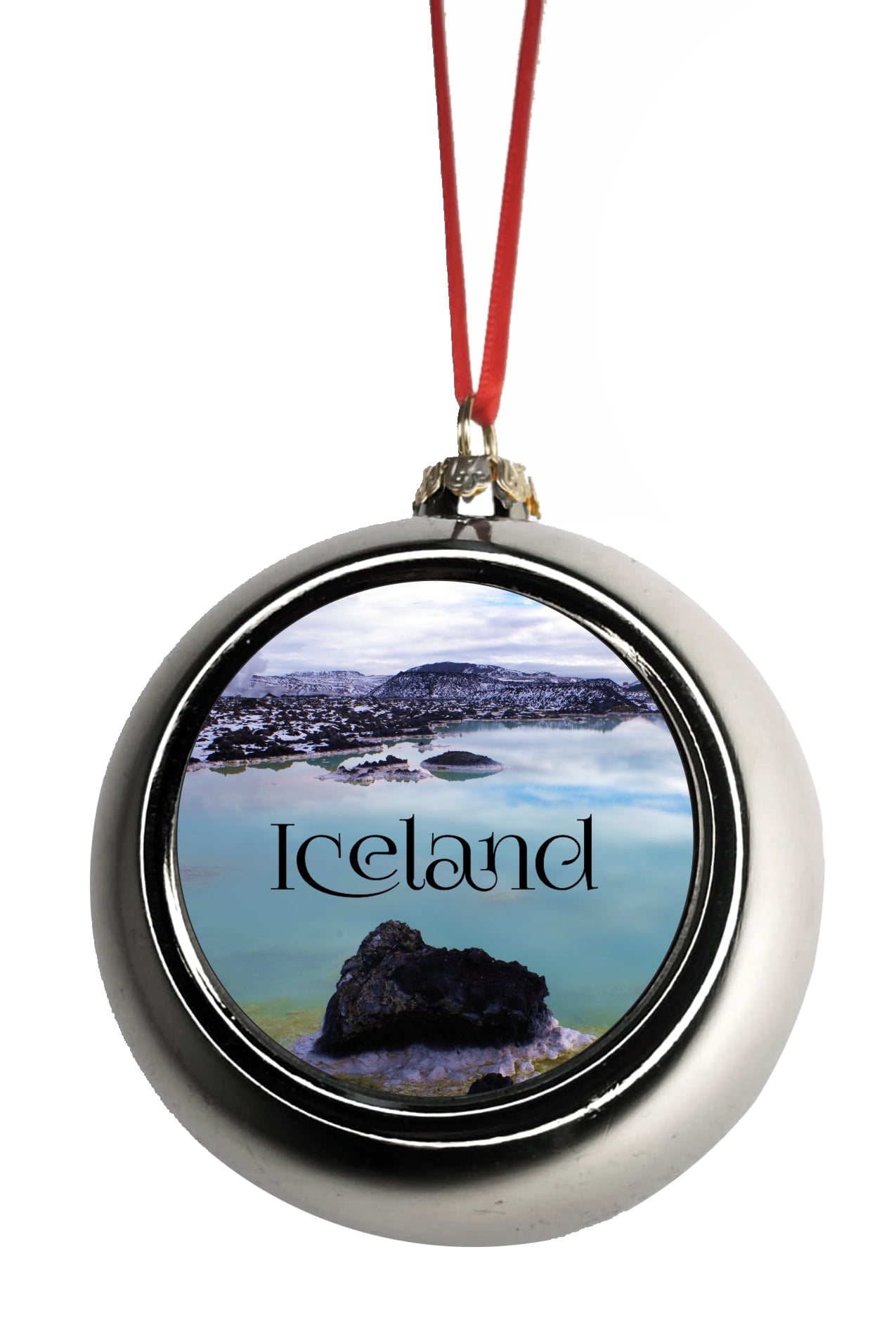 Iceland Christmas Ornament - Iceland Ornament - Blue Lagoon Ornament