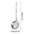thumbnail image 4 of 304 Stainless Steel Strainer Spoon, Extra Fine Mesh Skimmer, Grease Foam Filter Spoon, Kitchen Draining Tool, Double-Size Sieve Ladle, 4 of 9