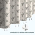 thumbnail image 6 of Highland Cow Cactus Triangle Pattern Shower Curtain 72"x84" ,Bathroom Decorative Shower Curtains Set with 12 Hooks,Modern Waterproof Washable Shower Curtain, 6 of 6