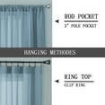 thumbnail image 4 of Cortinas transparentes Tollpiz de lino texturizado que filtra la luz, azul 5, 4 of 6
