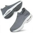 thumbnail image 3 of vibdiv Men's Sneakers Slip on Breathe Mesh Fitness Tennis Athletic Walking Shoes Dark Grey Size 13.5, 3 of 8