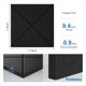 thumbnail image 2 of Paquete de 12 Paneles Acústicos con Autoadhesivos, Paneles de Espuma A Prueba de Sonido de 12x12x0,4pulgadas, Baldosas Absorbentes de Sonido para Negras, 2 of 5