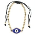 thumbnail image 2 of Pulsera De Hilo Pulsera De Cuentas Pulsera De Ojo Turco Pulsera De Ojo Azul Con Cuentas Doradas Para Fiesta De Cumpleaños Para Cena Para Hombres Y Mujeres Para Boda ANGGREK Arte y Manualidades, 2 of 8