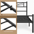 thumbnail image 4 of Fullfurnique Metal Platform Bed Frame with Cloud Inspired Design Headboard, Twin, Black, 4 of 7