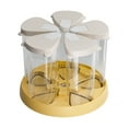 thumbnail image 1 of Hearth & Gear The Yellow Rice Dispenser Is Suitable For 6 Grain Storage Containers Kitchen Sideboard Flour Candy And And Enhances The Efficient Design Of Tissue Containers Small Food Storage, 1 of 7