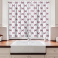 thumbnail image 2 of Ambesonne Compass Kitchen Curtains, Diamond Windrose Leaf, 55"x39", Dark Blue Dark Coral, 2 of 3