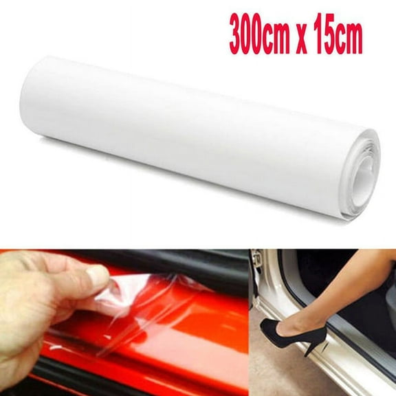 Clear Anti-Scratch Car Door Sill Edge Paint Protection Vinyl Film Sheet 300*15Cm