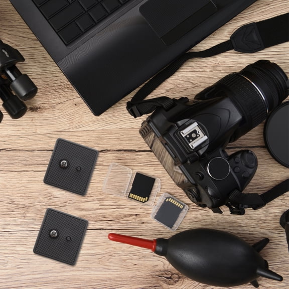 FENGGUIQU 2pcs Tripod Quick Release Plate - 1/4 inch Screw Camera Mount