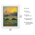 thumbnail image 2 of Dobbiaco (Toblach) - Puster Valley Italy - Paradise of the Dolomites Mountains - Vintage Travel Poster c.1920s - Japanese Unryu Rice Paper Art Print 24 x 32 in, 2 of 4