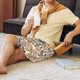 thumbnail image 5 of Balery Floral Paisley Pantalones cortos de pijama de punto de algodón para hombre con cinturilla y bolsillos-4X-Large, 5 of 6