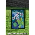 thumbnail image 4 of Toland Home Garden Jade Welcome Flower Welcome Flag Double Sided 12x18 Inch, 4 of 5