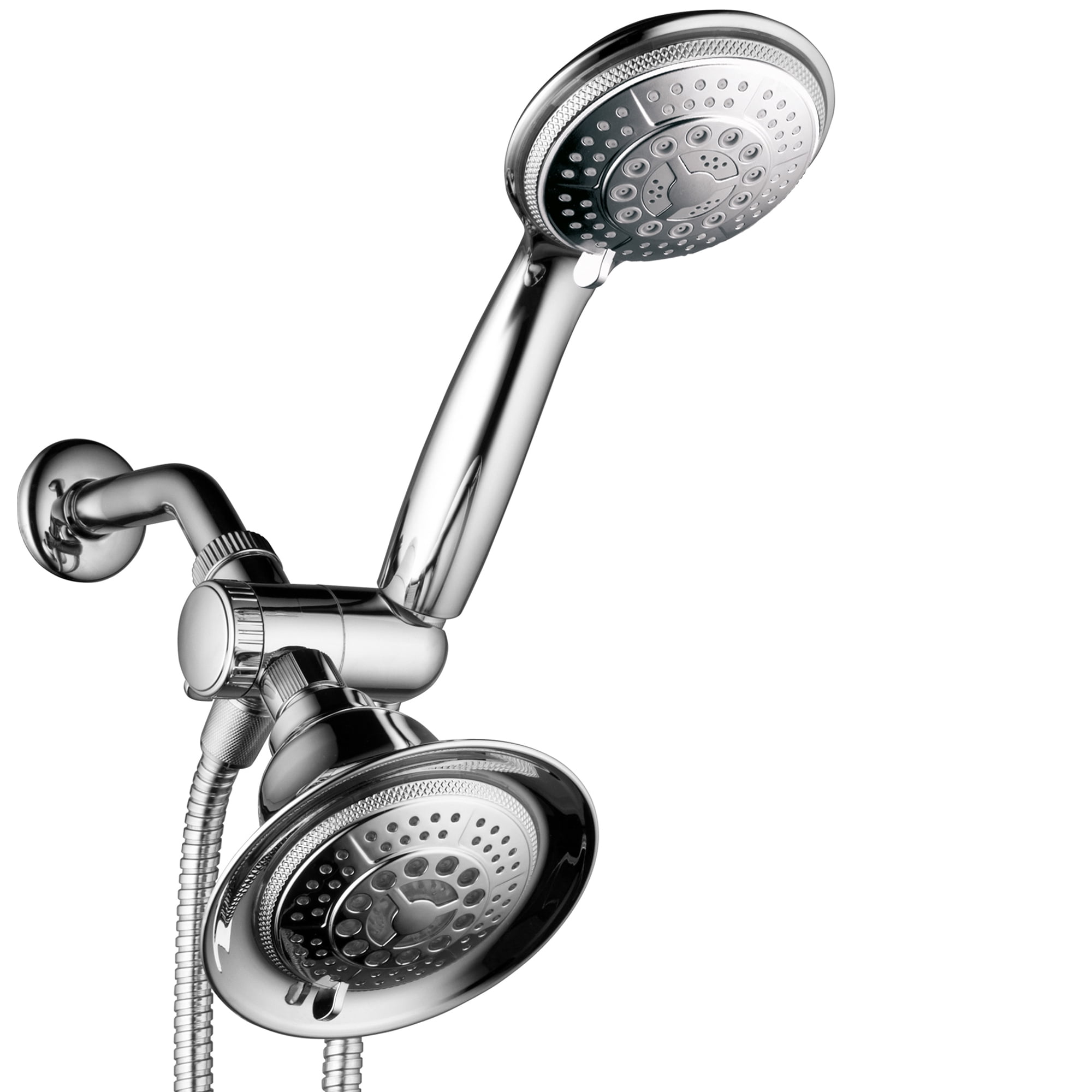 HotelSpa Multi-Setting High Pressure Handheld Shower with LED Showerhead Combo 
