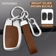 thumbnail image 4 of Zinc alloy Car Key Cover For Hyundai E 3/4 button key case Ix35 Ix45 I10 I30 I40 Tucson Santa Rena Sonata Elantra Creta Key Case, 4 of 26