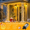 thumbnail image 4 of Aship 2000LED Christmas Light String, 164Ft Plug in Christmas Tree Lights with 8 Modes & Memory, IP44 Waterproof Indoor/Outdoor Decor for Wedding Party, 4 of 9