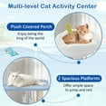 thumbnail image 5 of Costway Petsite Ocean-themed Cat Tree with Sisal Covered Scratching Posts Hanging Interactive Toys, 5 of 10