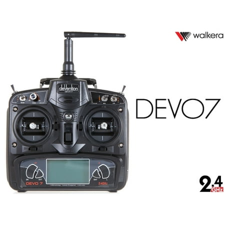 HobbyFlip Devention Devo 7 Radio Transmitter 7 Channel TX Compatible with Walkera QR Ladybird V1