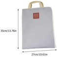 thumbnail image 3 of 2Pcs Canvas Laptop Bag Tablet Documents Office Files Storage Briefcase for Work Business Travel Large Capacity, 3 of 7
