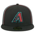 thumbnail image 2 of Men's New Era Black Arizona Diamondbacks Soutache 59FIFTY Fitted Hat, 2 of 5