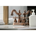 thumbnail image 4 of Kingston Brass KB160AXAC Heritage 4 in. Centerset Bathroom Faucet, Antique Copper, 4 of 5