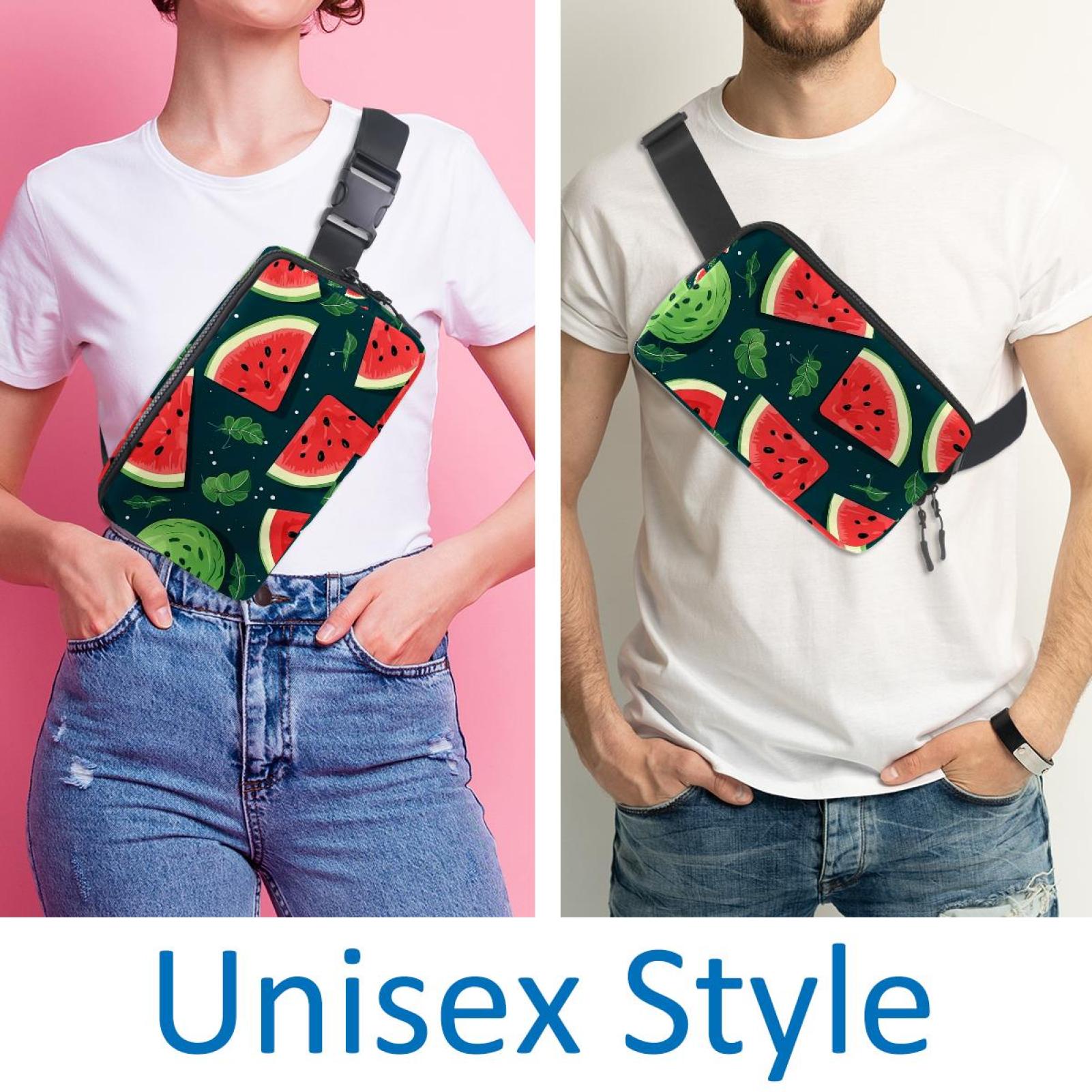 Watermelon Lightweight Running Belt Waist Bag with Extension Strap and Money Belt - Unisex
