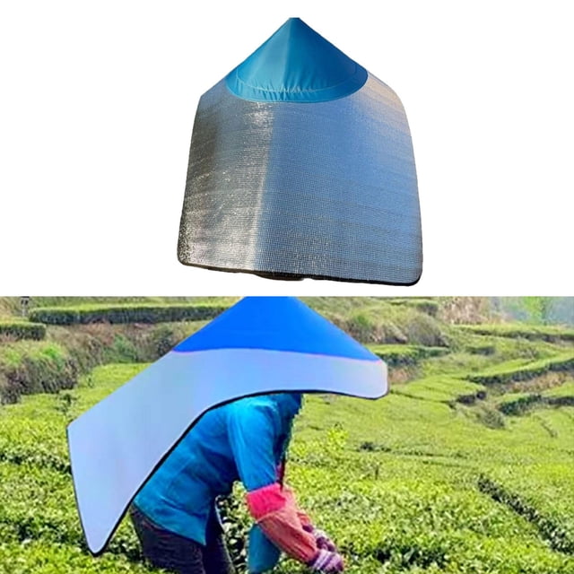 Capa con capucha y protección solar, sombrero de pesca, accesorio multiusos para recolección de flores de jazmín, resistente al desgaste, 80 x 100