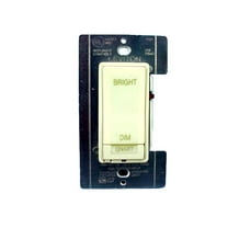 Leviton 11000-PA MicroDim Light Dimmer Switch, Preset, 1000W, for Incandescent Lighting Only, Almond