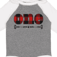 thumbnail image 4 of Inktastic First Birthday Buffalo Plaid Lumberjack Boys or Girls Long Sleeve Baby Bodysuit, 4 of 5