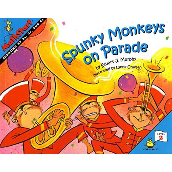 Pre-Owned Mathstart 2 Spunky Monkeys on Parade, (Paperback)