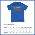 thumbnail image 5 of Tee Hunt Find Your Patience Before I Lose Mine Funny T-Shirt Sarcasm Men's Tee, Blue, 3X-Large, 5 of 5