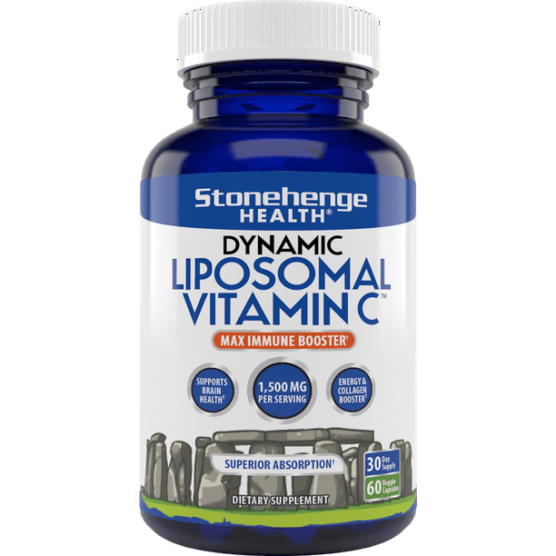 Liposomal Vitamin C 1500mg Stonehenge Health, NonGMO Sunflower