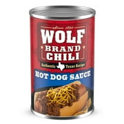 Wolf Brand Chili Hot Dog Sauce, Canned Chili, 14 oz