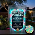 thumbnail image 2 of 2026 Colorful Glow In The Dark Garden Stones Night Luminous Pebbles Rainbow Glow In The Dark Stepping Rocks Outdoor Landscaping Decor Glowing Stones Fish Tank Aquarium Decora, 2 of 9