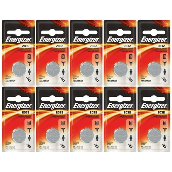 Energizer Watch/Electronic Battery 3 Volt 2032 1 Each (Pack of 10)