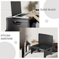 thumbnail image 3 of FRCOLOR Portable Folding Lap Desk Laptop Desk Travel Bed Table Tray Breakfast Writing Serving Tray Reading Bed Table For Couch Sofa Floor Adults Black, 3 of 8
