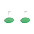thumbnail image 3 of sweethay Entrenador de golf de plástico portátil extraíble para principiantes Putt Cup Herramientas de ayuda para entrenamiento en el hogar Verde 2Conjunto, 3 of 6