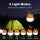 thumbnail image 2 of Rechargeable Portable Solar Camping Light, 6 Light Modes Waterproof Camping Light with Solar Panel and Hook, 42 LEDs 350 LM Super Bright Tent Light fo, 2 of 5