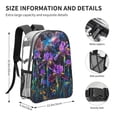 thumbnail image 4 of Gaeub Starry Night Iris Field Print Clear Backpack ,Clear Transparent Backpack, PVC Bag with Side Pockets,for Concert, Beach, Work, Travel & Sporting, 4 of 7