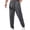 Dark Gray, variant on Running Pants for Men Drawstring Elastic Waist Loose Fitted Athletic Outdoor Workout Activewear Pants with Pockets