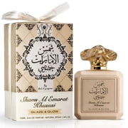 Shams Al Emarat Khususi Glaze & Glow & Iced Petal Eau de Parfum Sprays 100ml (3.4 oz) by Ard Al Zaafaran (Bundle)