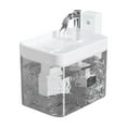 thumbnail image 2 of Unplugged Cat Water Fountain Wireless Sensor Pet Water Dispenser Battery Operated Automatic Circulation No Wet Mouth Flowing Bowl Indoor, 2 of 6