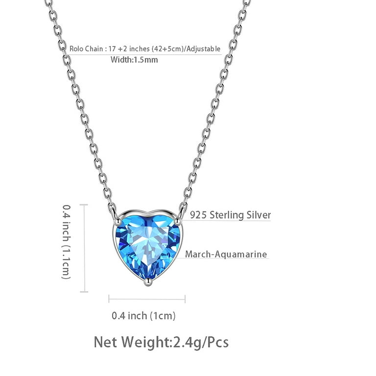 March birthstone deals necklace walmart