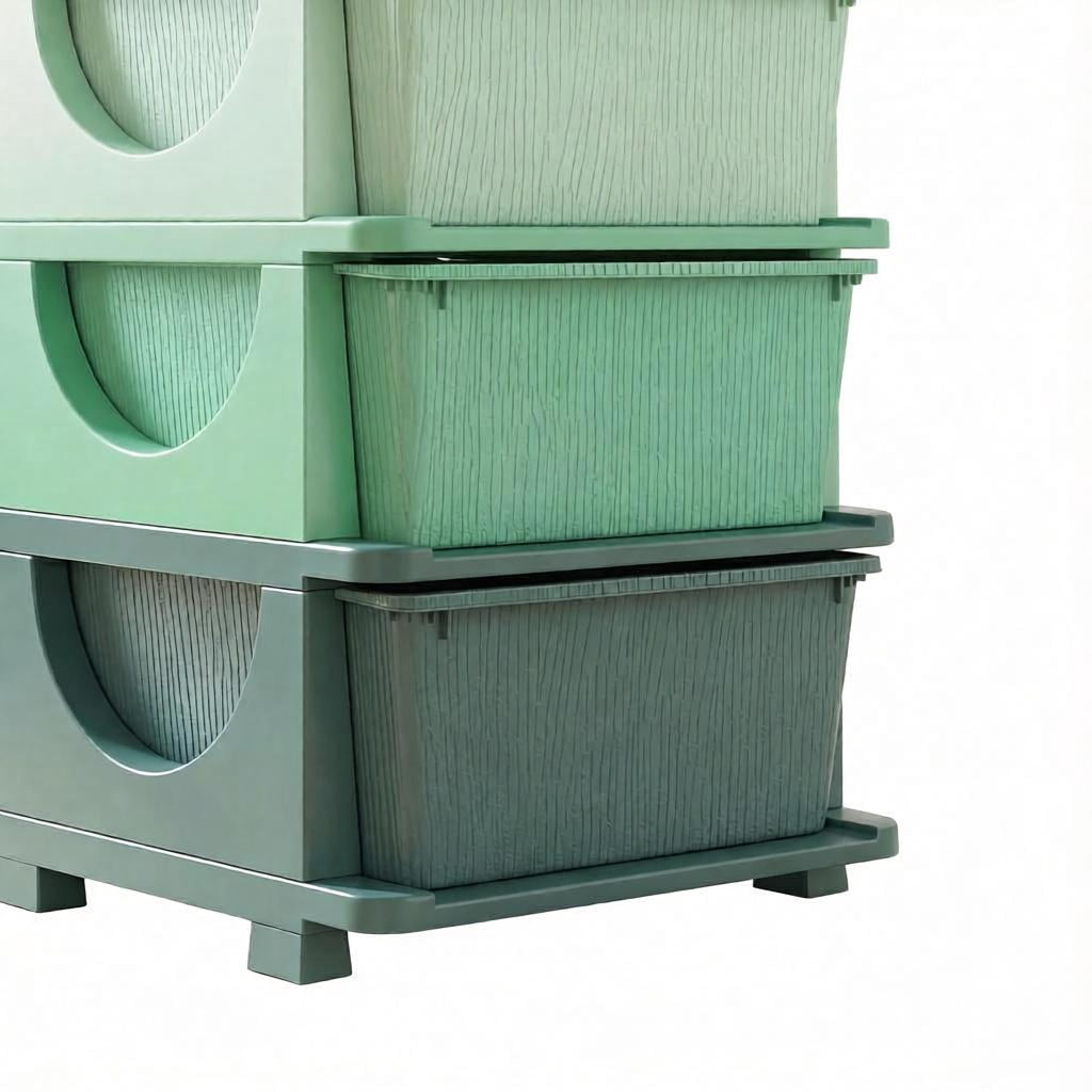 Modern Toy Storage Drawers,Multi-Tier Playroom Organizer,Child-Friendly Storage Tower,Space-Saving Vertical Drawer Unit