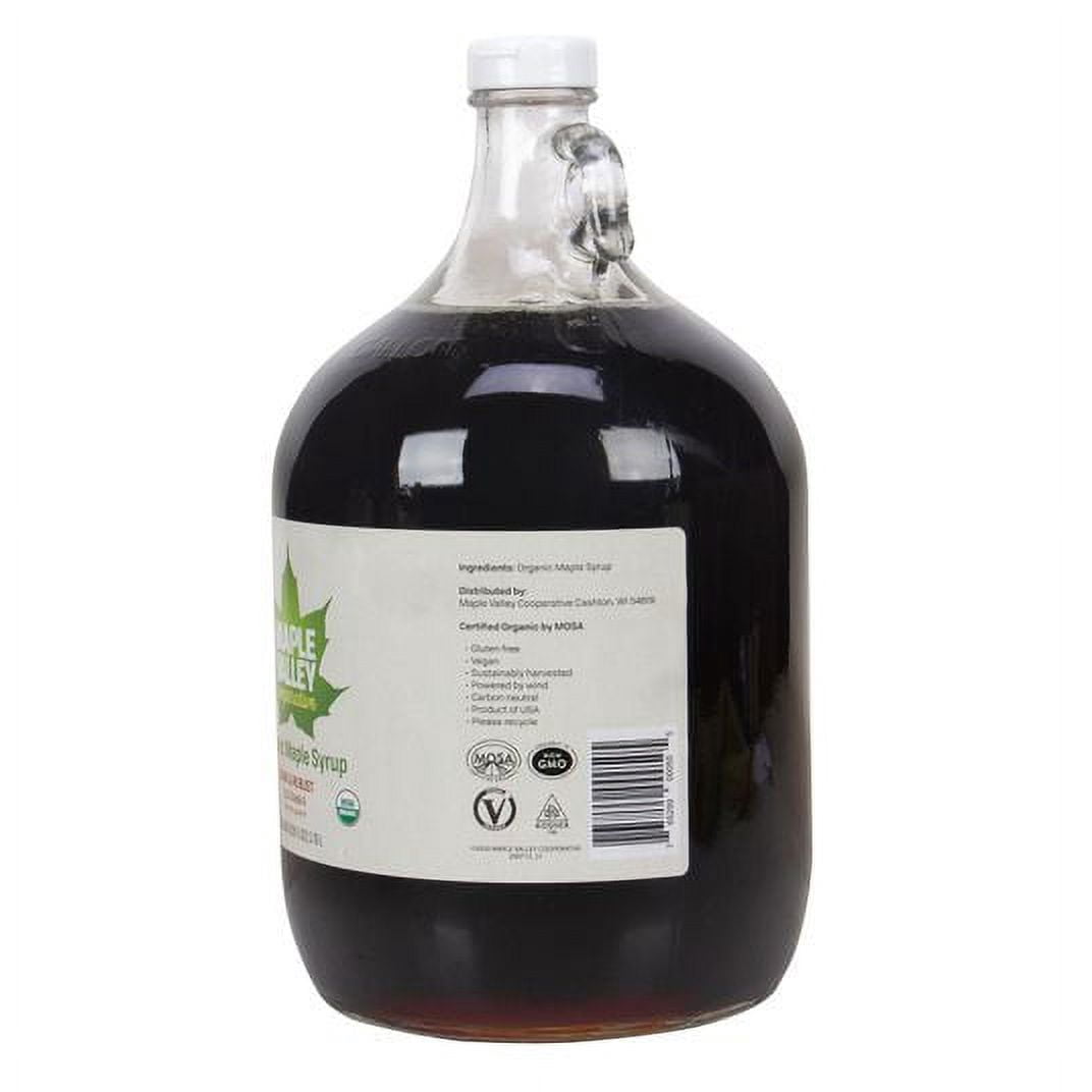 Maple Valley Coop Maple Syrup, Grade A Dark Robust, Organic-128 floz