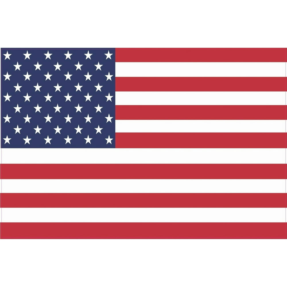 6"x4" United States US Flag Bumper Stickers Decal Car Window Sticker