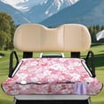 thumbnail image 3 of XYZCANDO Pink Tropical Floral Golf Cart Seat Cover - 4 Storage Pockets Non-Slip Washable Towel Cover for 2-Seat Golf Carts, 3 of 9