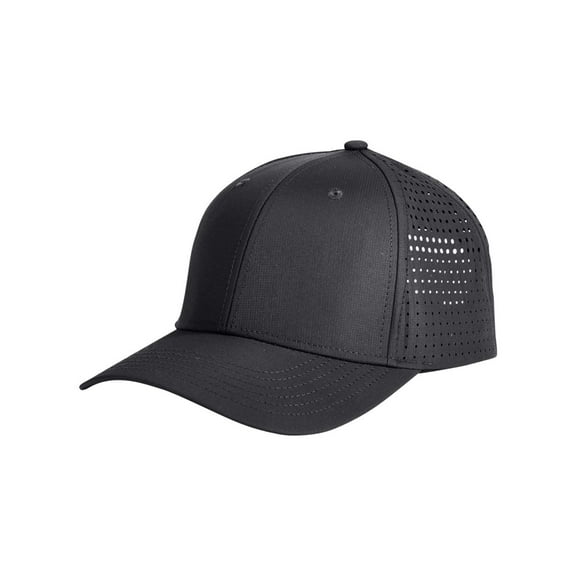 Big Accessories BA537 Performance Perforated Cap-Black