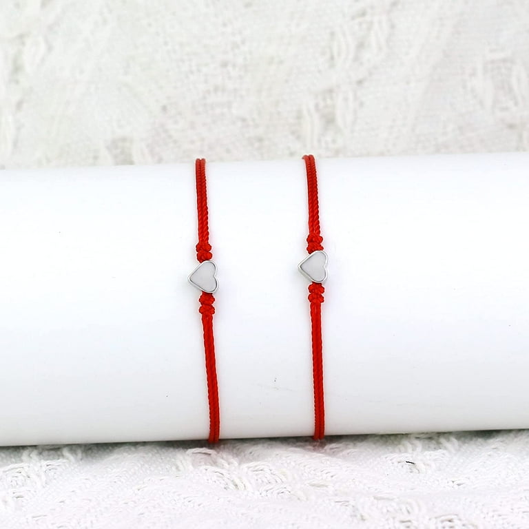 Red String 'Crystal Heart' Bracelet – Desire Mark - Exclusive Fashion