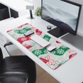 thumbnail image 2 of Long Mouse Pads for Desk,Christmas Stocking Pattern Desk Mats on Top Of Desks, Desk Mouse Pad Extra Large with 3mm Non-Slip Base and Stitched Edge for Gaming,Office,Work,Home 31.5x11.8in, 2 of 5