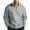 Gray, variant on gbyLJF Men's Half Zipper Sweatshirt Long Sleeve Stand Up Collar Pullover Tops Fall Winter Fleece-Lined Zip Up Hoodie