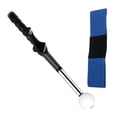 thumbnail image 3 of Telescópico Golf Swing Entrenador de swing Adultos Calentamiento telescópico Stick para tempo de velocidad Correa de entrenador azul, 3 of 8